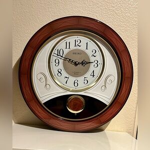 Seiko Melodies In Motion Wall Clock with 18 Hi Fi Melodies - QXM367BLH